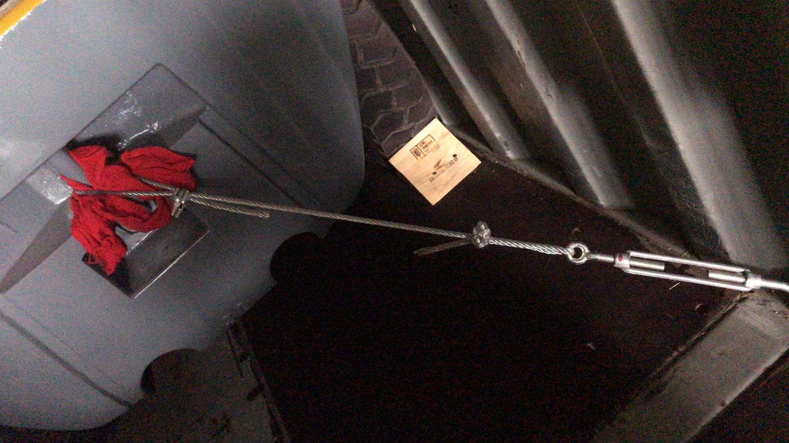 3t forklift loaded in container